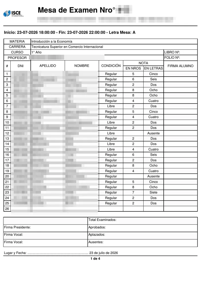 Acta volante generada por ZenTux (datos cubiertos)